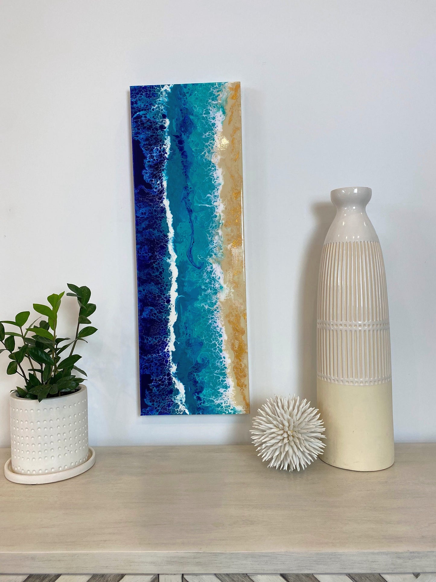 Beach Canvas 12"x36"x1.5" Gallery Canvas