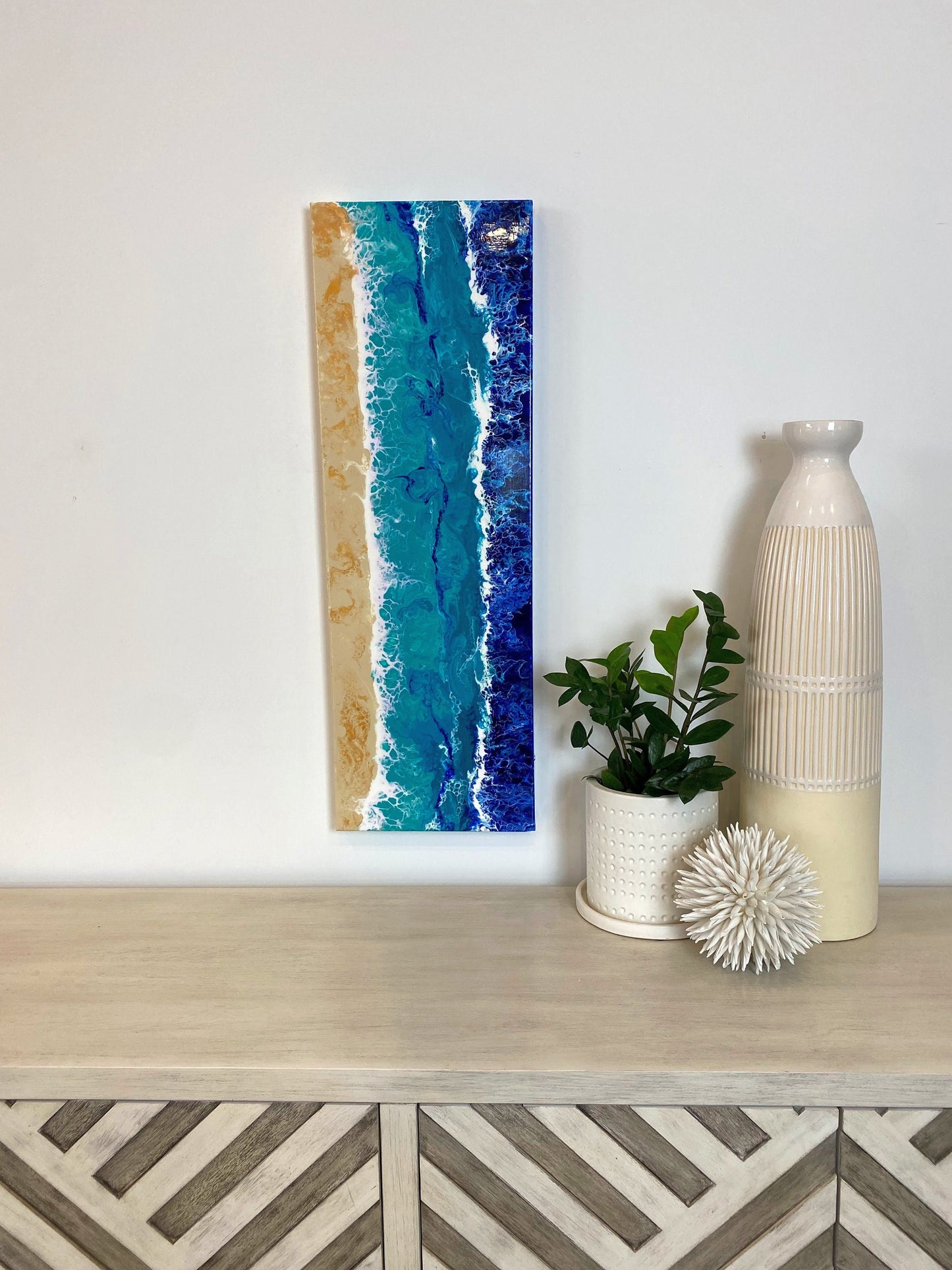 Beach Canvas 12"x36"x1.5" Gallery Canvas