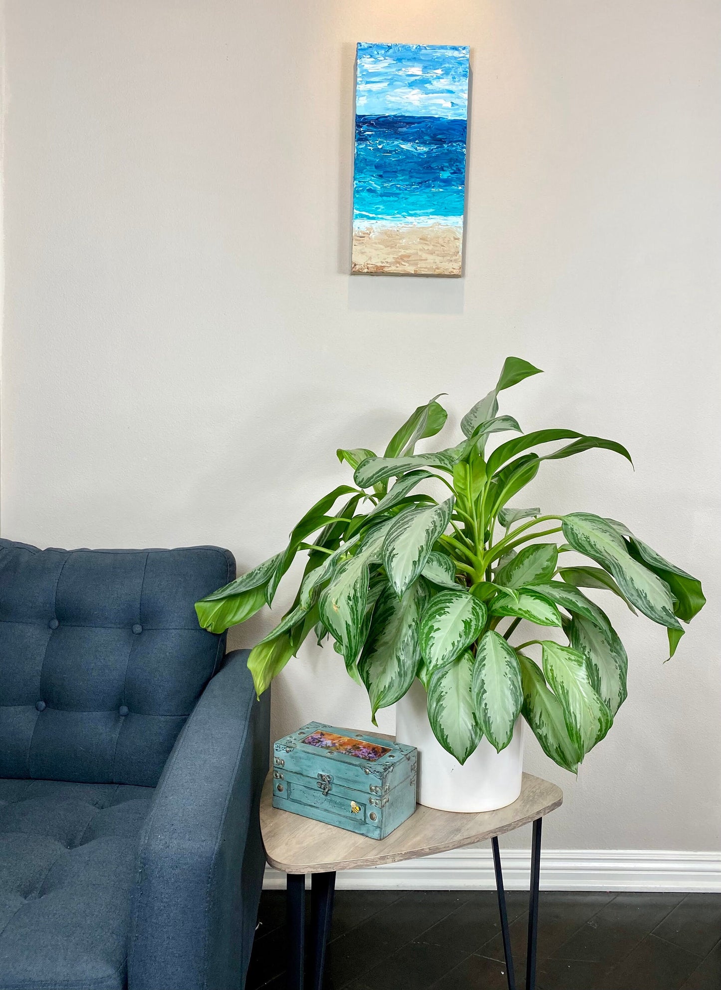Ocean Impressionism 24"X12"x1.5" Gallery Canvas