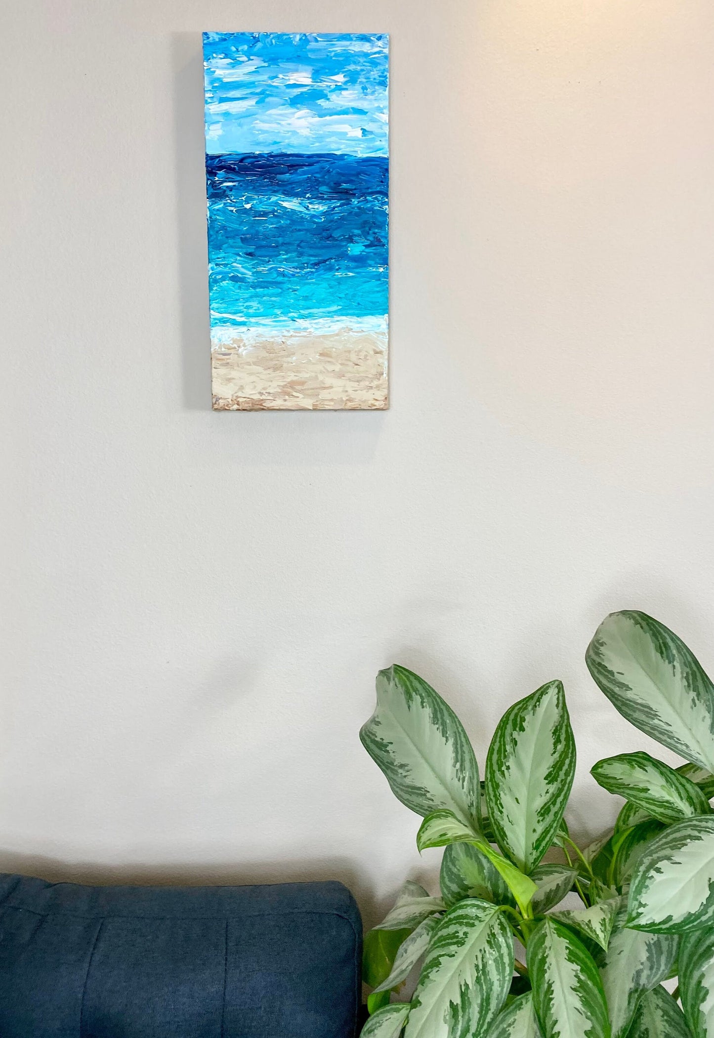 Ocean Impressionism 24"X12"x1.5" Gallery Canvas