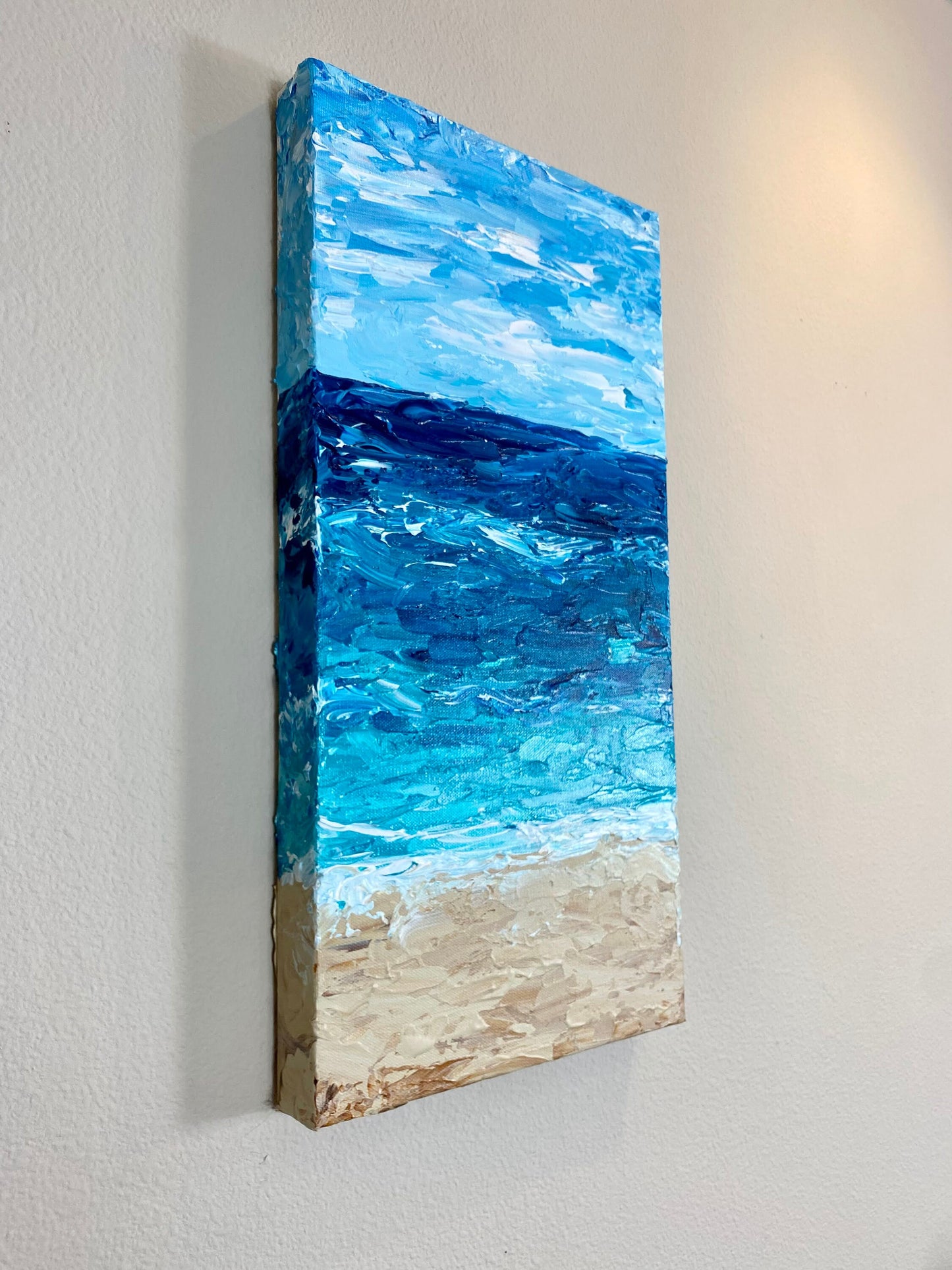 Ocean Impressionism 24"X12"x1.5" Gallery Canvas