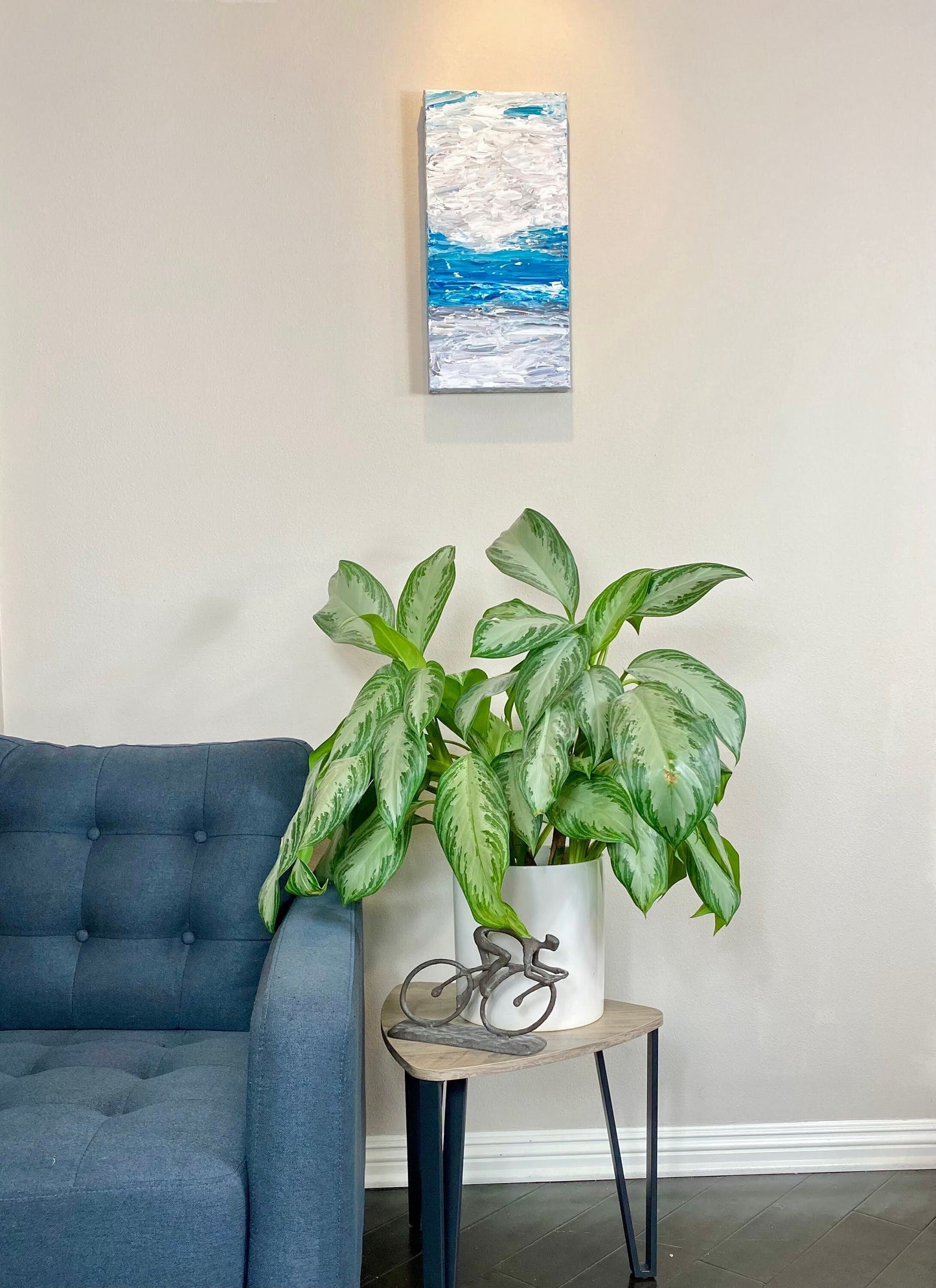 Blue Serenity 24"X12"x1.5" Gallery Canvas