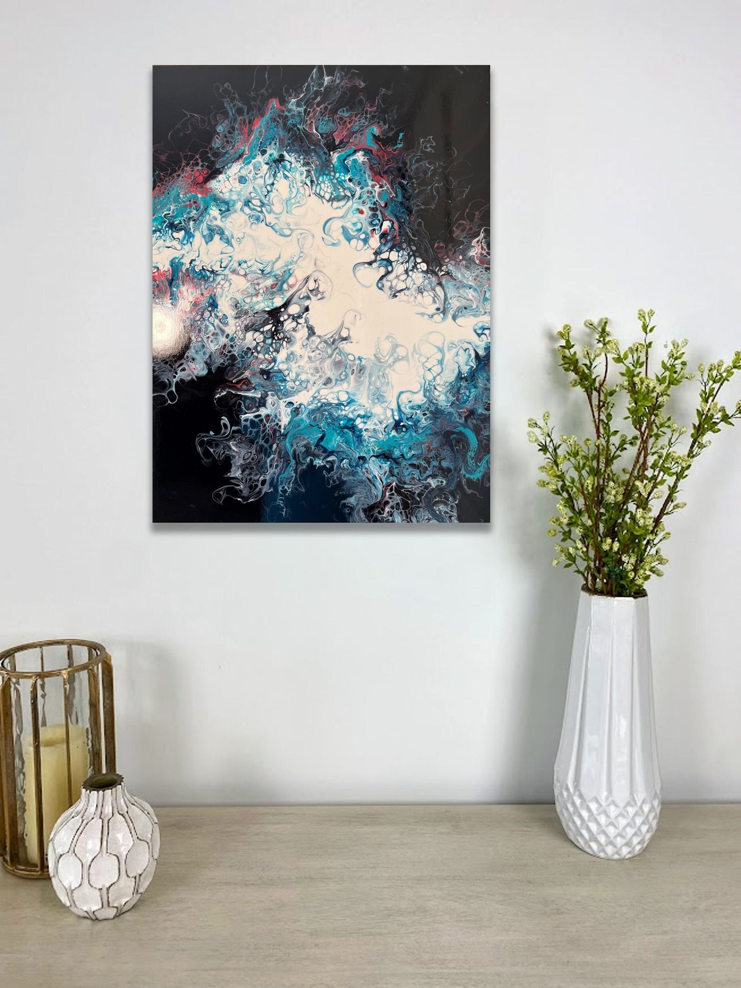 Fluid Steel 24"x20"x1.5" Gallery Canvas
