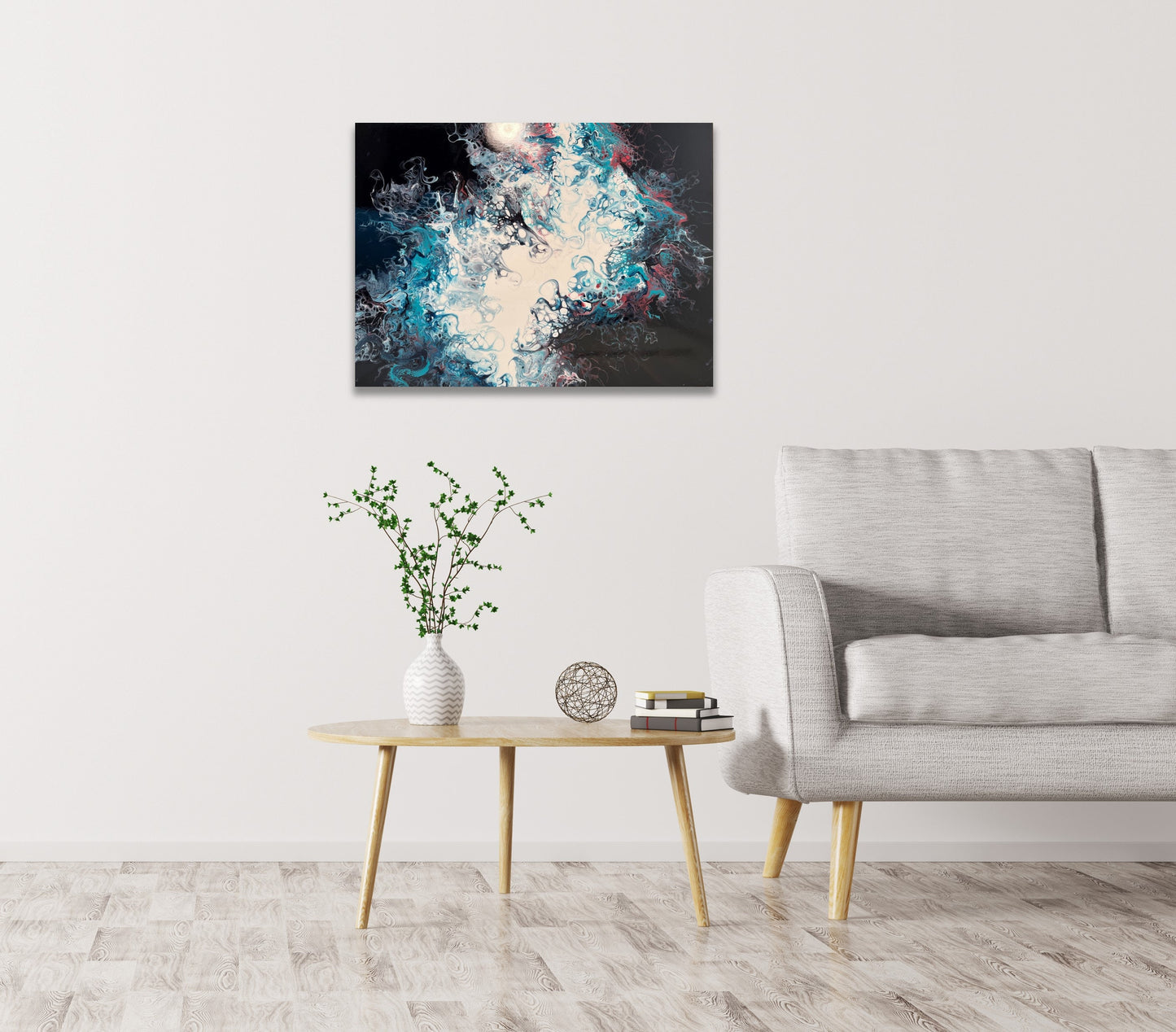 Fluid Steel 24"x20"x1.5" Gallery Canvas