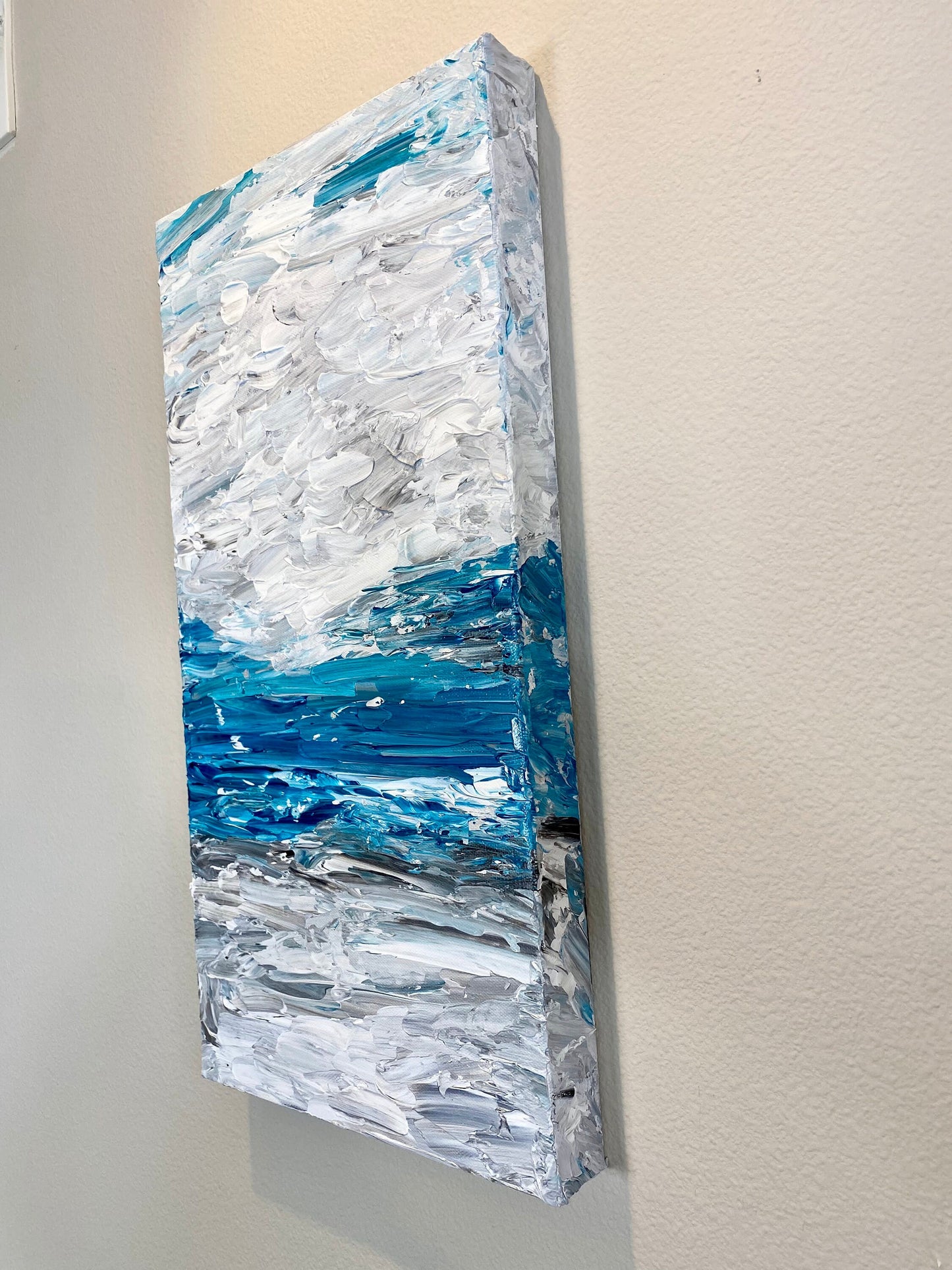 Blue Serenity  24"X12"x1.5" Gallery Canvas